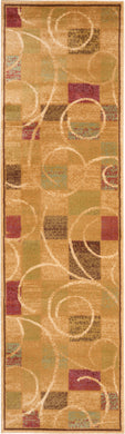 Nourison Expressions XP01 Beige 8' Runner  Hallway Rug