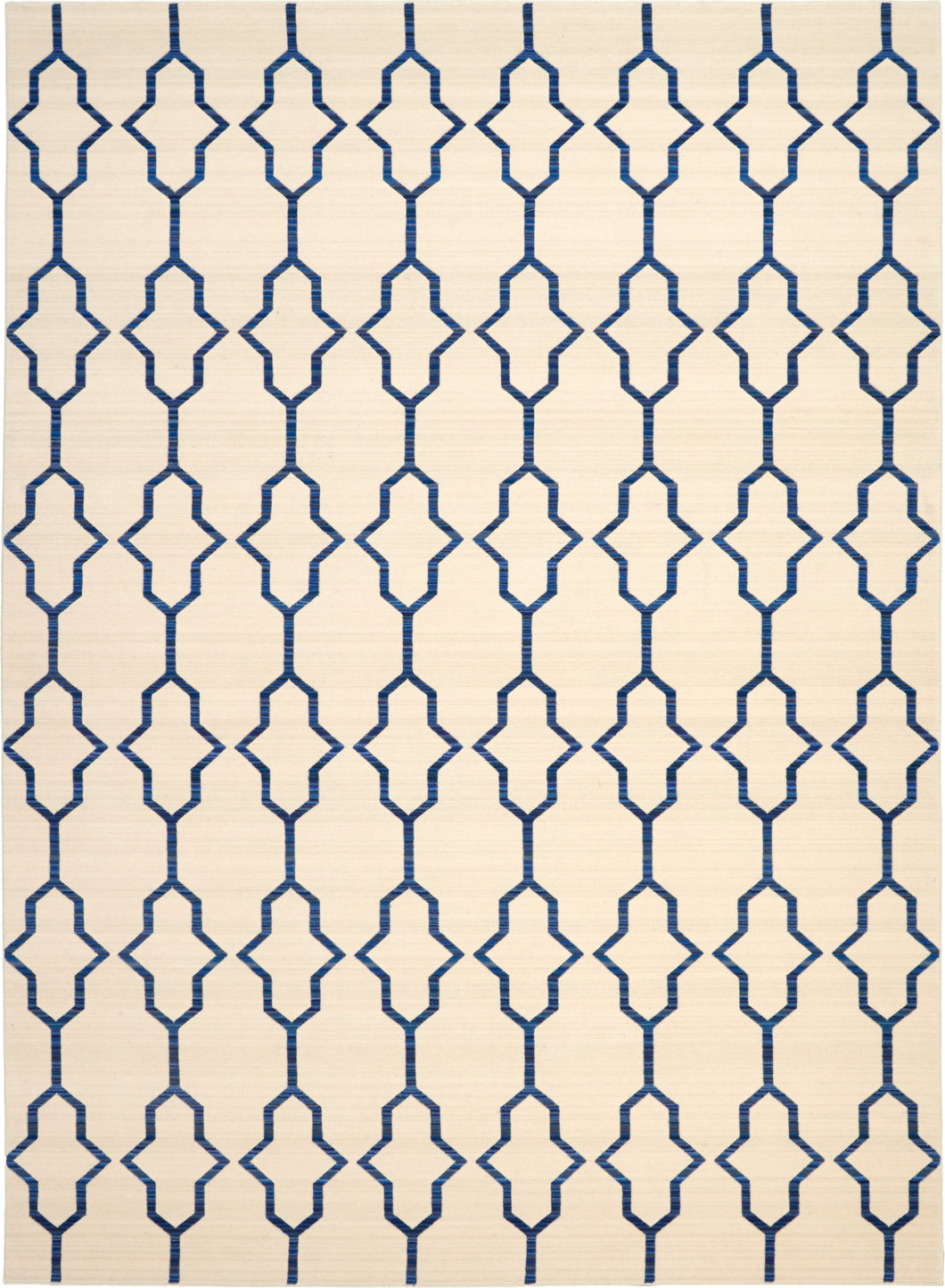Butera Collection BB205 White and Blue 9'x12' Beach Area Rug