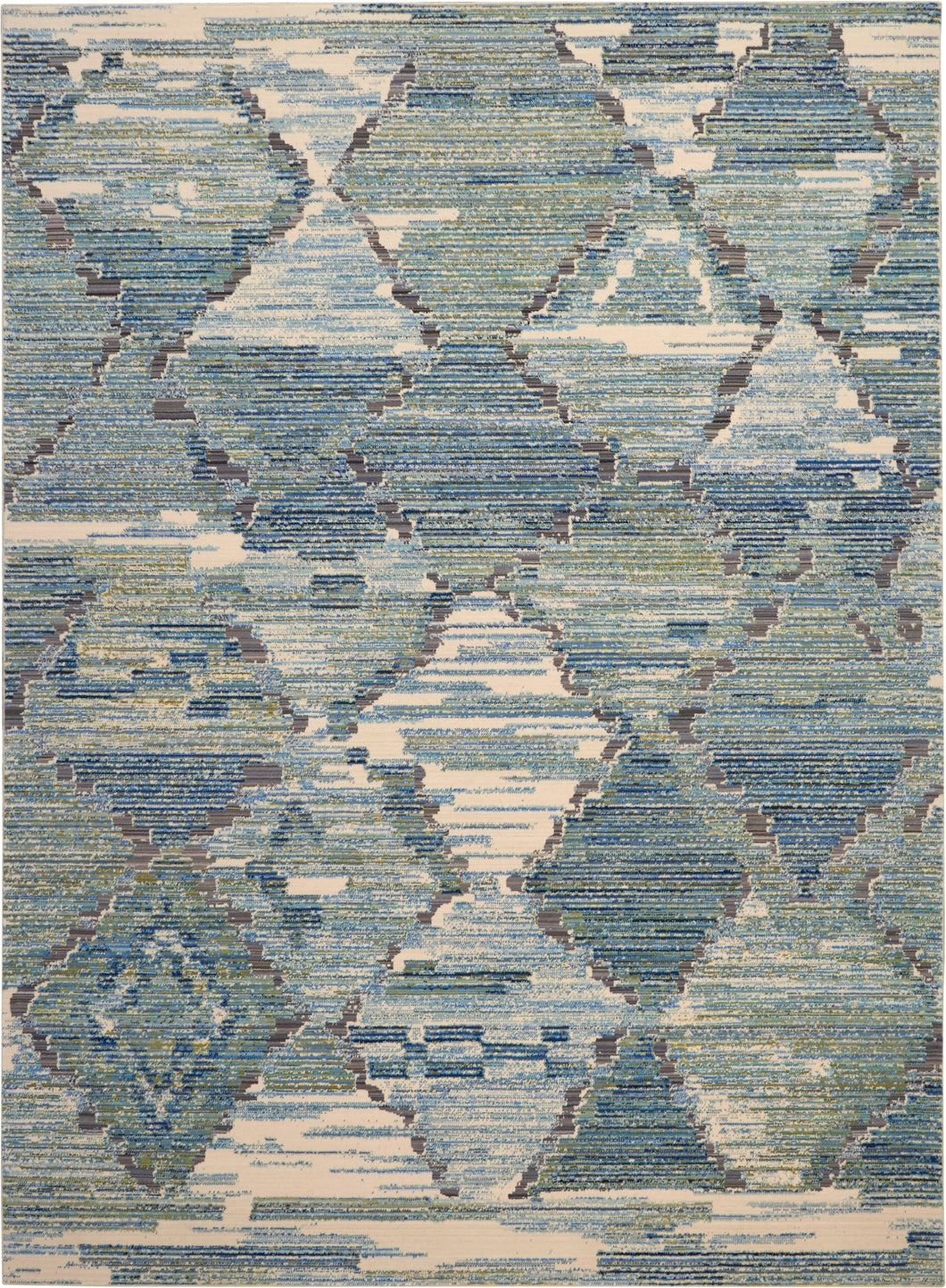 Butera Collection BB202 Blue and Sage Green 9'x12' Beach Area Rug