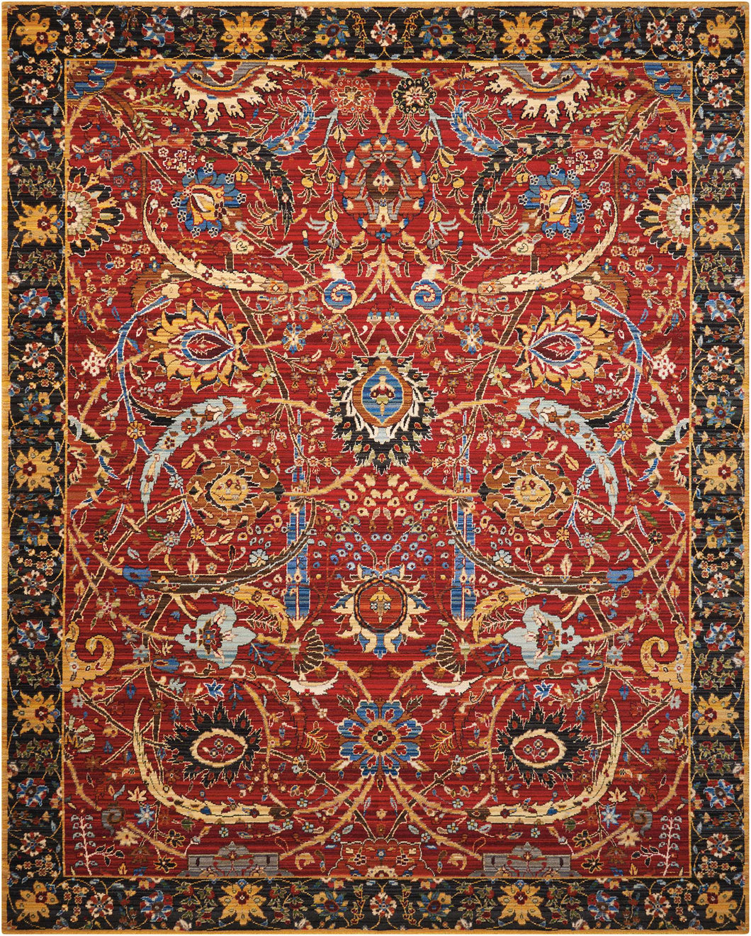 Nourison Rhapsody RH015 Red 8'x10'   Rug
