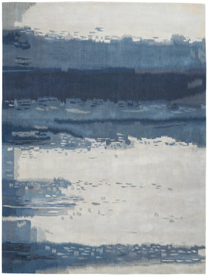 Calvin Klein Home Luster Wash SW17 Blue 8'x11'   Rug