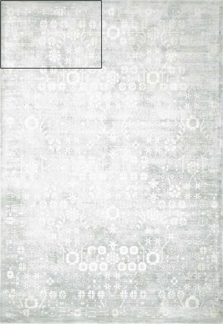 kathy ireland Home Desert Skies DSK02 Silver 4'x6'  Area Rug
