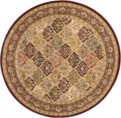 kathy ireland Home Antiquities ANT02 Multicolor 5' Round  Area Rug
