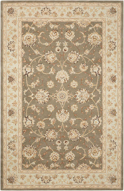 Nourison Heritage Hall HE28 Grey Multicolor 4'x6'  Area Rug