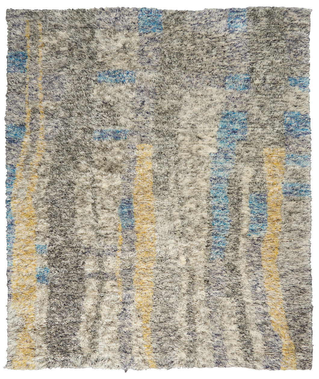 Calvin Klein San Antonio CK771 Grey Multicolor 8'x10'  Flokati Shag Rug