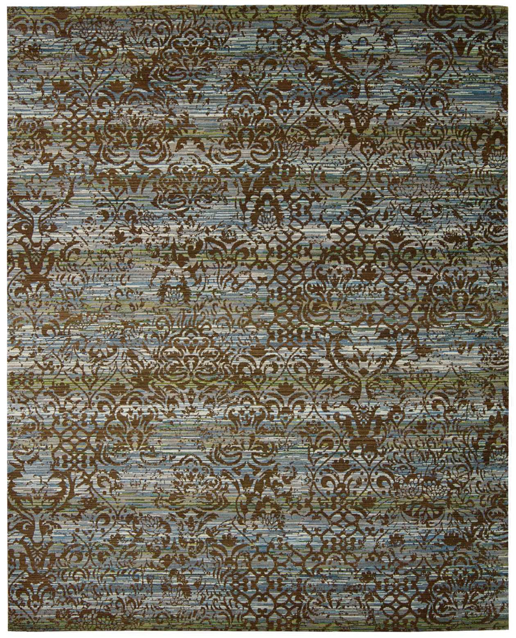 Nourison Rhapsody RH009 Blue 5'x8'  Area Rug