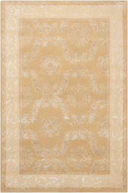 Nourison Symphony SYM08 Yellow 4'x6'  Area Rug