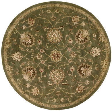 Nourison Jaipur JA46 Green Multicolor 6' Round  Area Rug