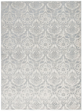 kathy ireland Home Sahara KI390 Silver and Ivory 4'x6'  Area Rug