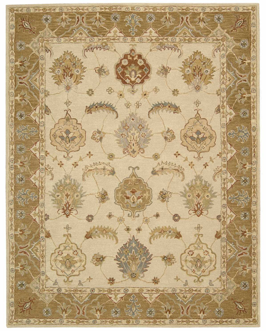 Nourison India House IH87 White 8'x11'   Rug