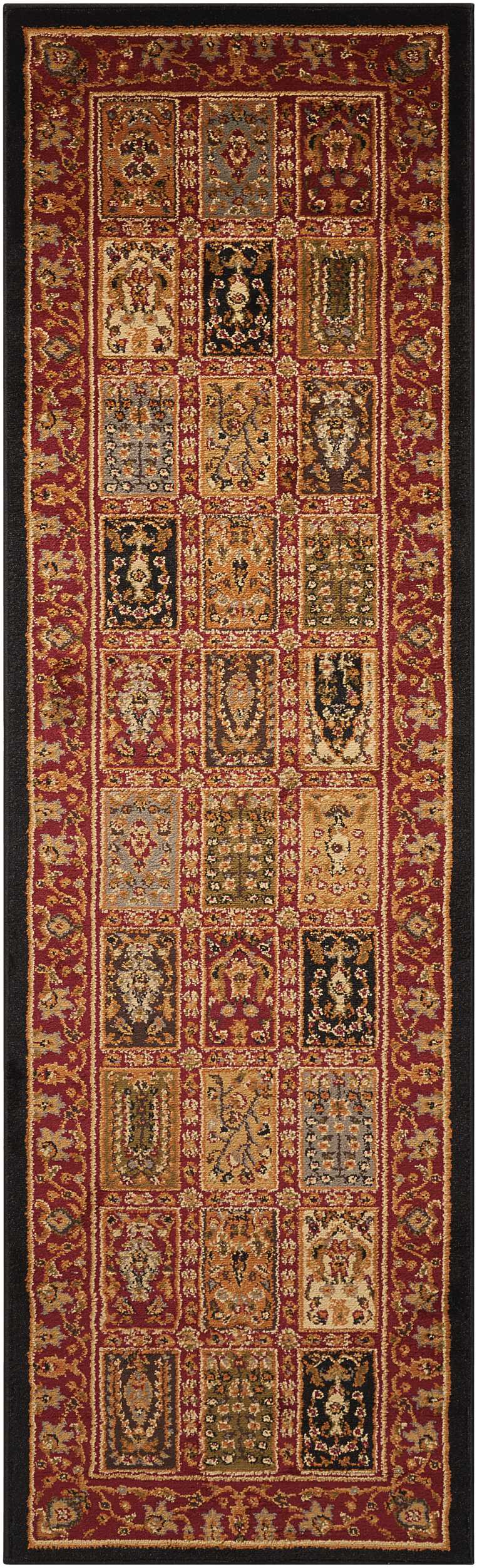 Nourison Paramount PAR07 Multicolor 7' Runner  Hallway Rug