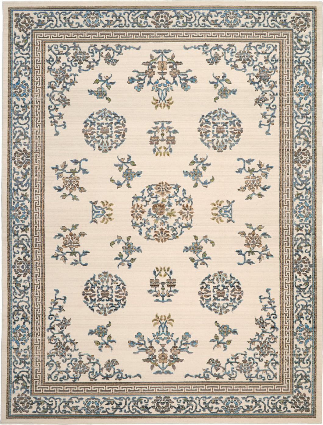 Butera Collection BB204 Beige Multicolor 9'x12' Farmhouse Area Rug