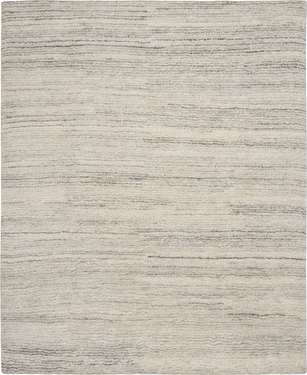 Calvin Klein  Agadir 10' x 14' Grey Ribbed Shag   Area Rug