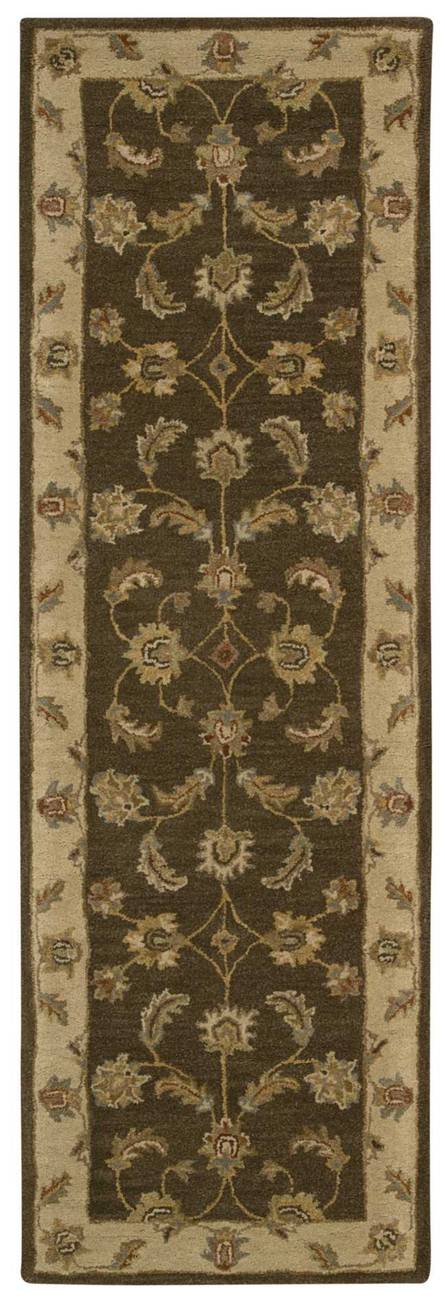 Nourison India House IH89 Beige 8' Runner  Hallway Rug