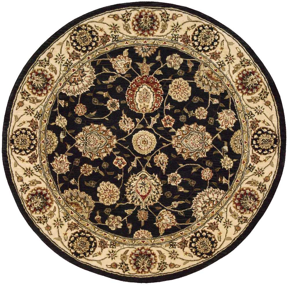 Nourison 2000 2204 Navy Blue 4' Round  Area Rug