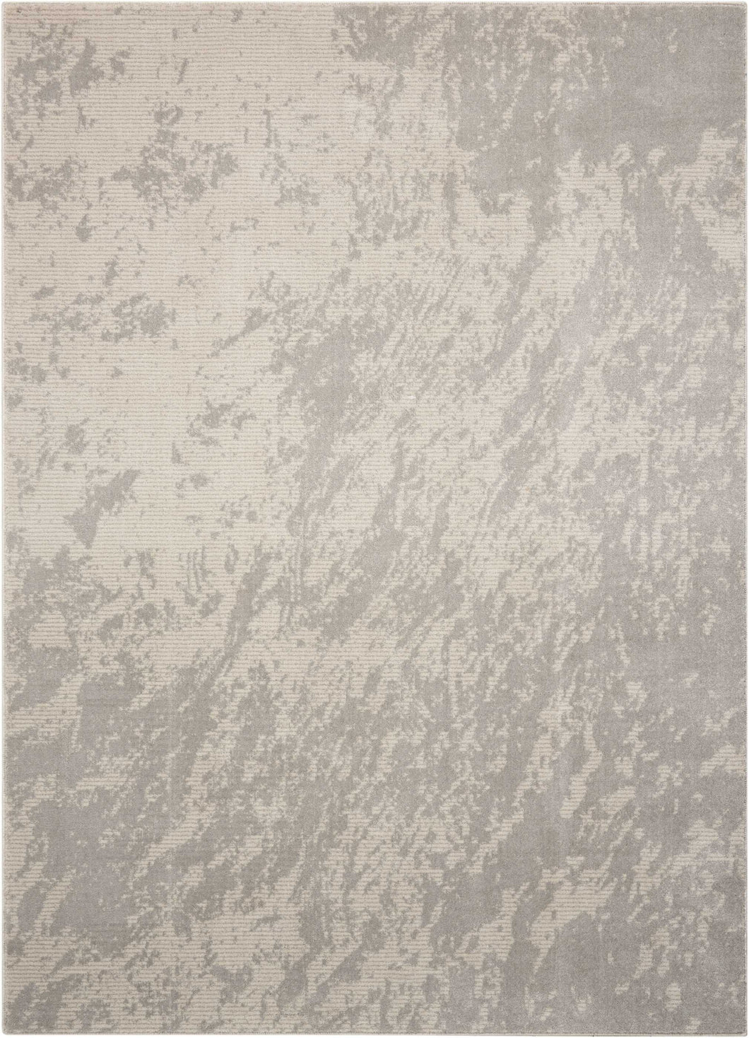Nourison Maxell MAE12 Grey and White 4'x6'  Area Rug