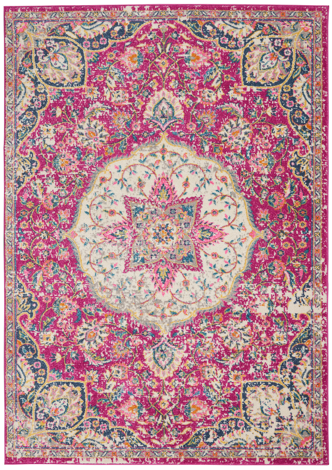 Nourison Passion Bohemian Pink Colored Area Rug