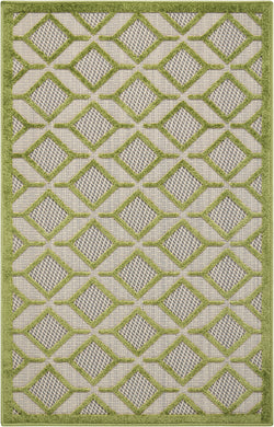 Nourison Aloha ALH03 Green 3'x4' Indoor-outdoor Area Rug