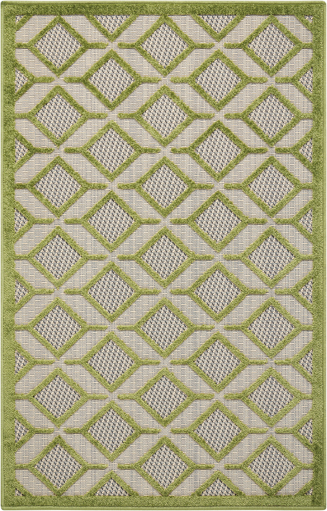 Nourison Aloha ALH03 Green 3'x4' Indoor-outdoor Area Rug