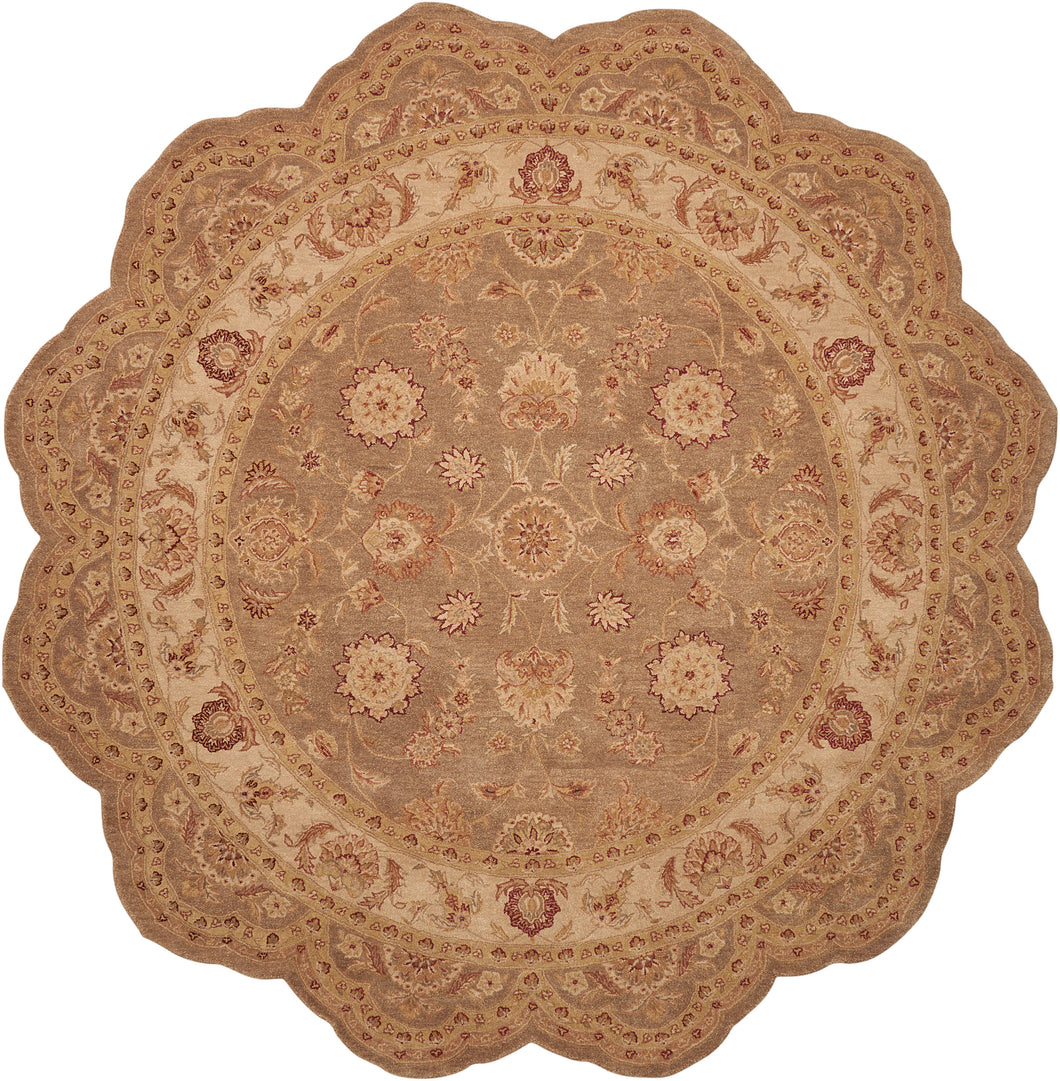 Nourison Heritage Hall HE09 Green Multicolor 8' Freeform   Rug