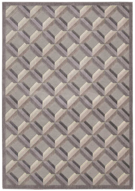 Nourison Graphic Illusions GIL22 Beige 5'x8'  Area Rug