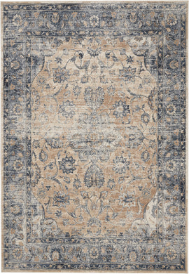 Malta by kathy ireland Home MAI13 Blue/Ivory 5'x8' Area Rug