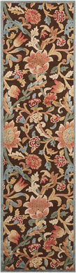 Nourison Graphic Illusions GIL06 Brown 8' Runner  Hallway Rug