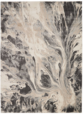 Inspire Me! Home Décor Elegance FAR01 Grey and White 9'x13' Oversized  Rug