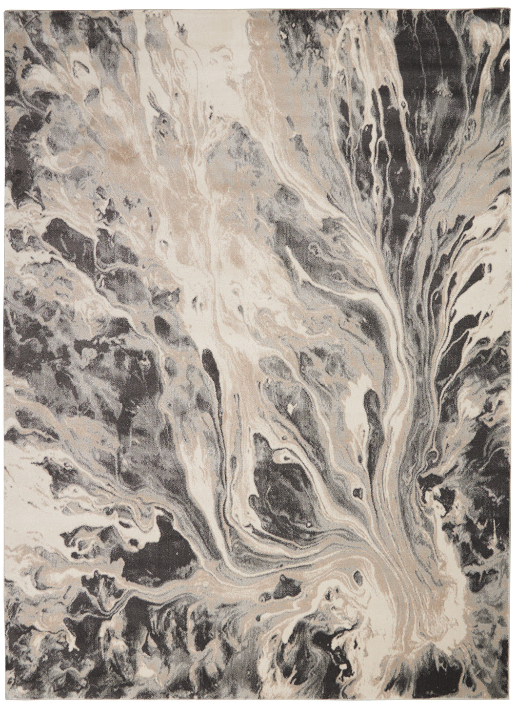 Inspire Me! Home Décor Elegance FAR01 Grey and White 9'x13' Oversized  Rug