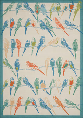 Waverly Sun N Shade SND52 Multicolor 5'x8'  Area Rug