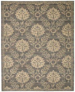 Nourison Silk Elements SKE31 Grey 9'x12'   Rug