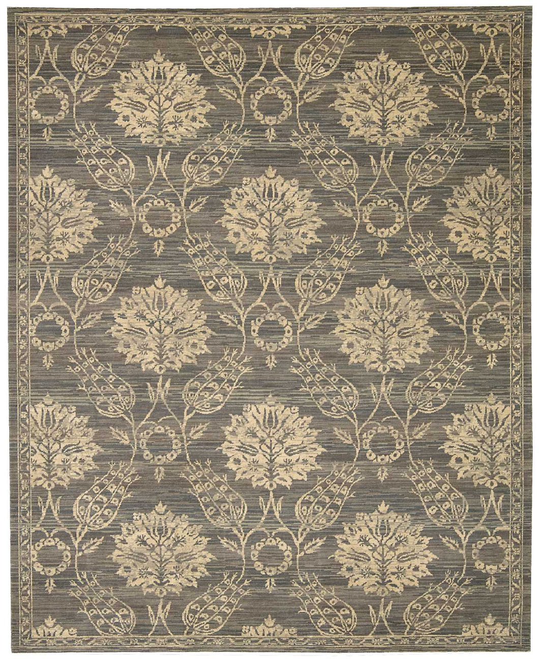 Nourison Silk Elements SKE31 Grey 9'x12'   Rug