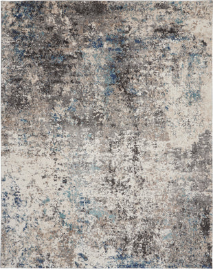 Kathy Ireland KI60 Ivory Shore 9' x 12'  Contemporary  Area Rug