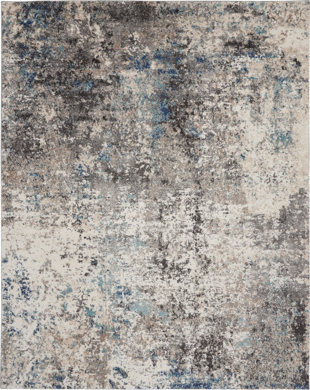 Kathy Ireland KI60 Ivory Shore 9' x 12'  Contemporary  Area Rug