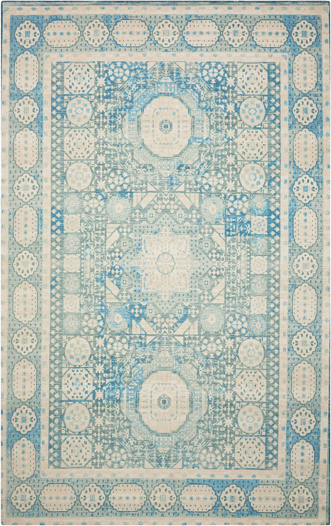 Nourison Madera MAD03 Blue 5'x7'  Area Rug