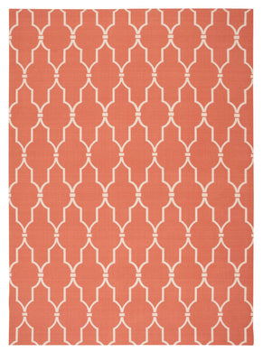 Nourison Home & Garden RS087 Orange 8'x11'   Rug