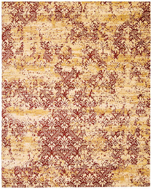 Nourison Rhapsody RH005 Yellow and Red 10'x14'   Rug