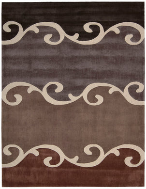 Nourison Contour CON17 Brown 7'x9'   Rug