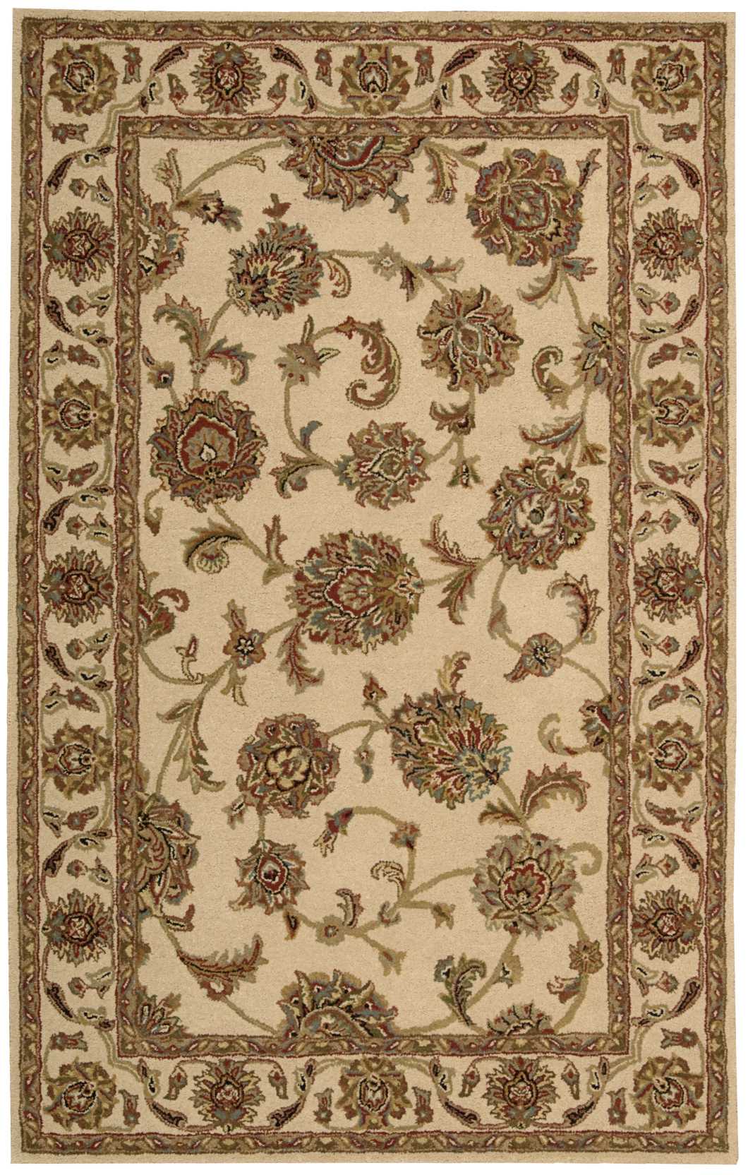 Nourison India House IH73 White 3'x5'  Area Rug