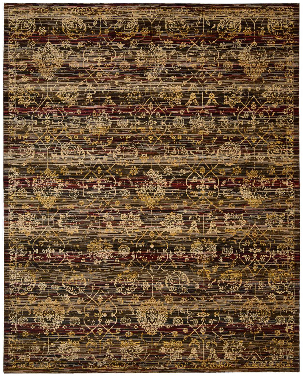 Nourison Rhapsody RH007 Black 9'x12'   Rug