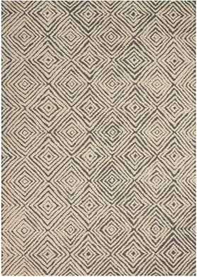Nourison Deco Mod DEC01 Grey/Ivory 5'x7'  Area Rug