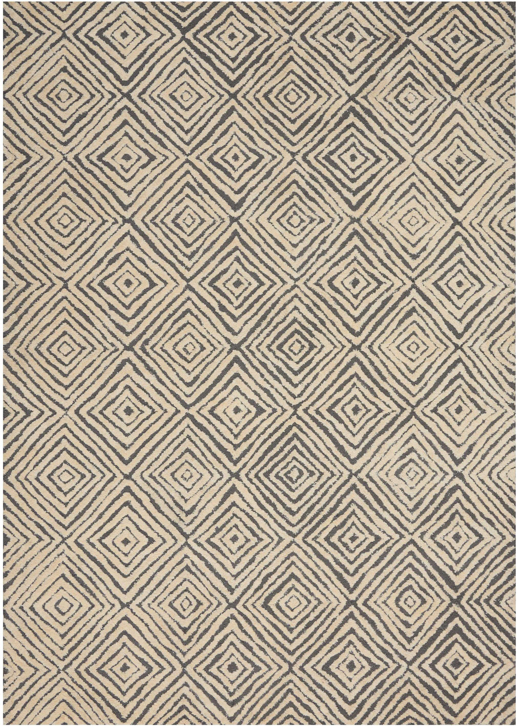 Nourison Deco Mod DEC01 Grey/Ivory 5'x7'  Area Rug