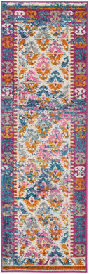 Nourison Passion PSN12 Pink Multicolor 6' Runner  Hallway Rug