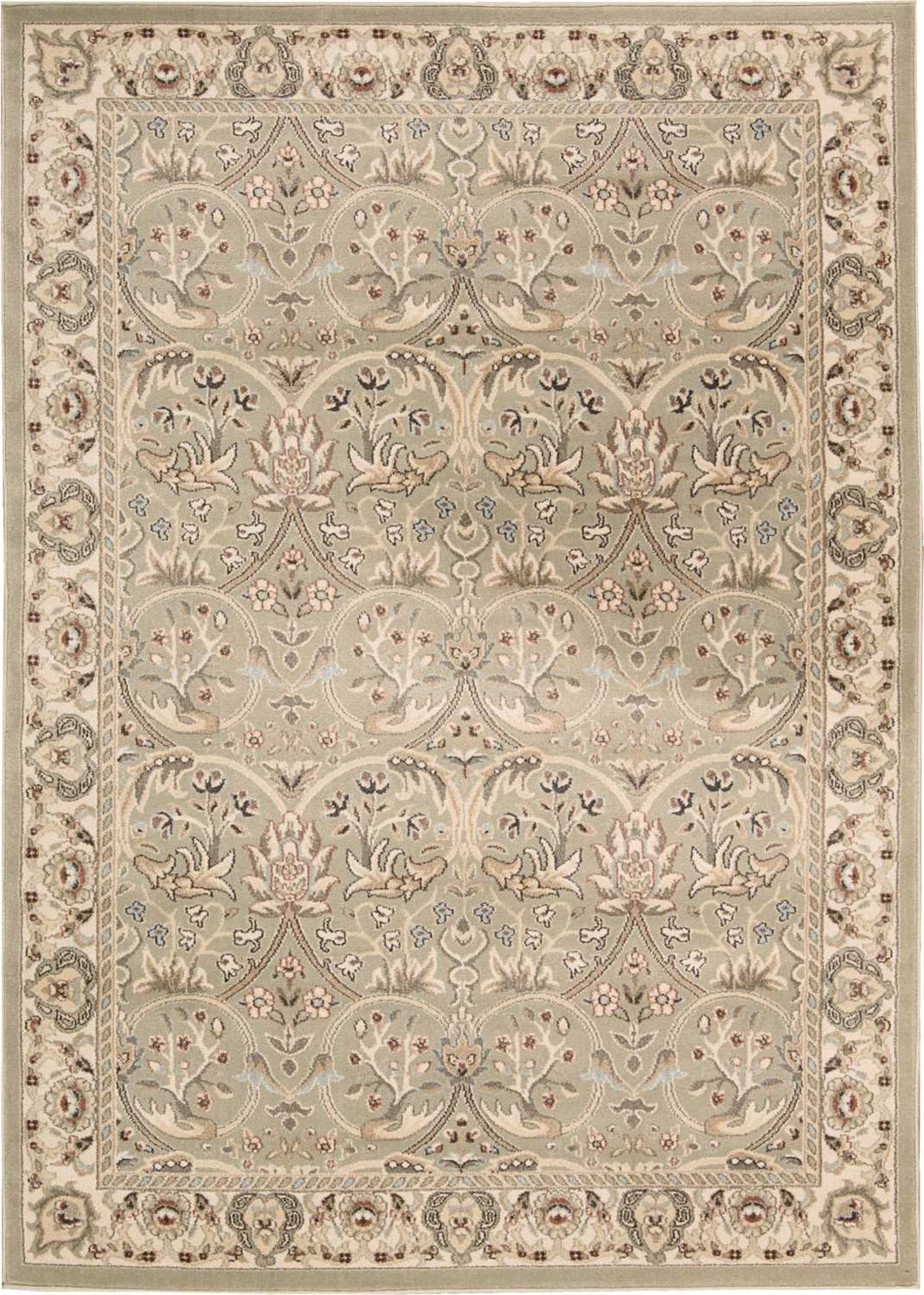 Nourison Walden WAL03 Light Green 9'x13'   Rug