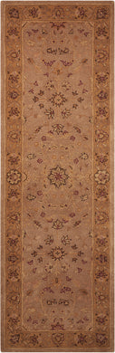 Nourison Heritage Hall HE02 Green Multicolor 8' Runner  Hallway Rug