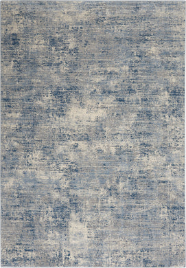 Kathy Ireland Grand Expressions 5'x7' Blue Ivory   Area Rug