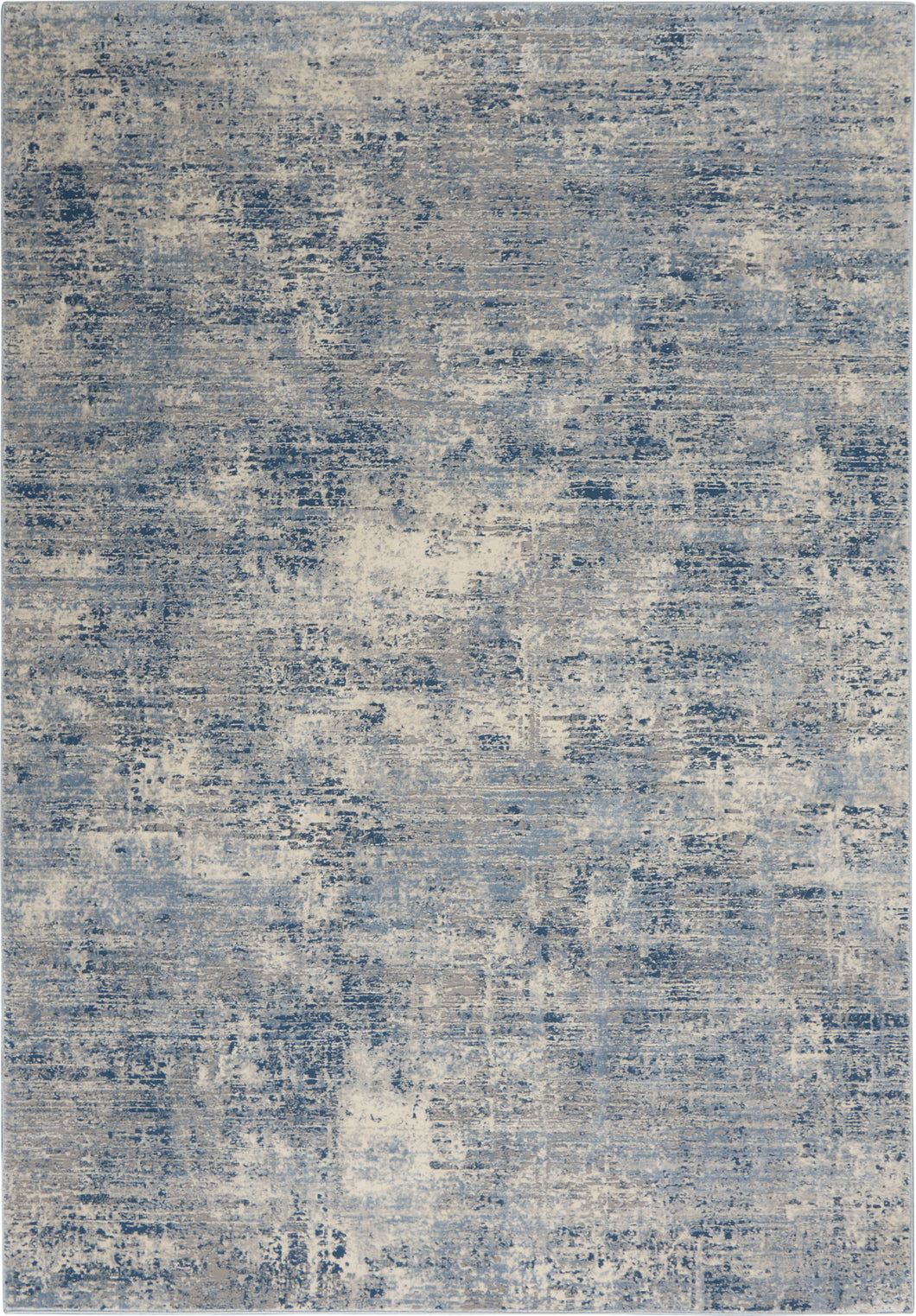 Kathy Ireland Grand Expressions 5'x7' Blue Ivory   Area Rug