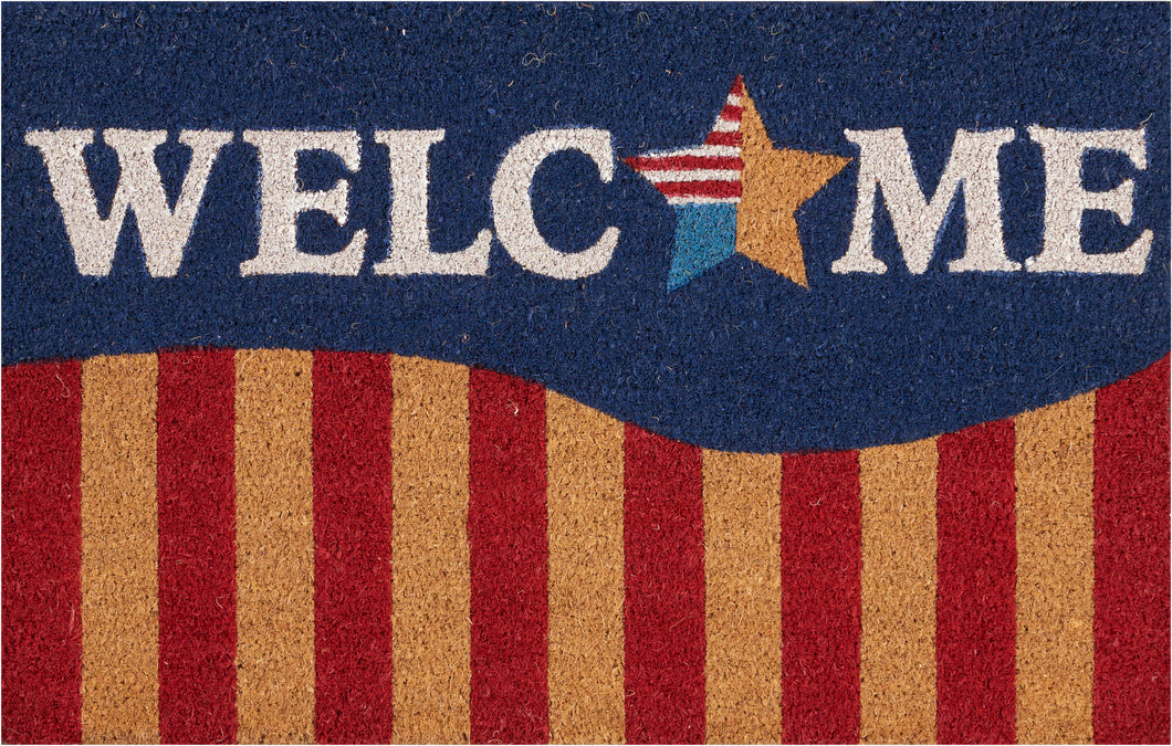 Nourison Casa Bella 2'x3' Red, White, & Blue Americana  Area Rug