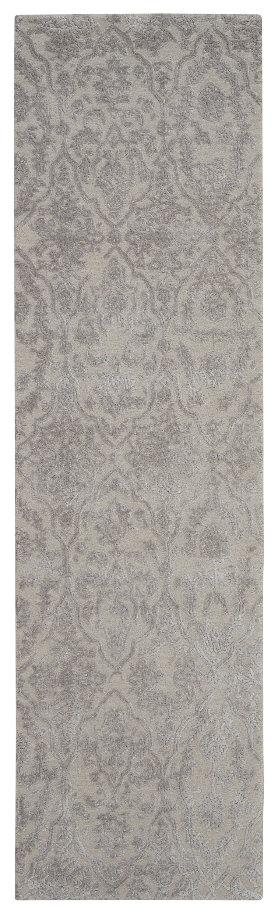 Nourison Opaline OPA15 Taupe 8' Runner  Hallway Rug