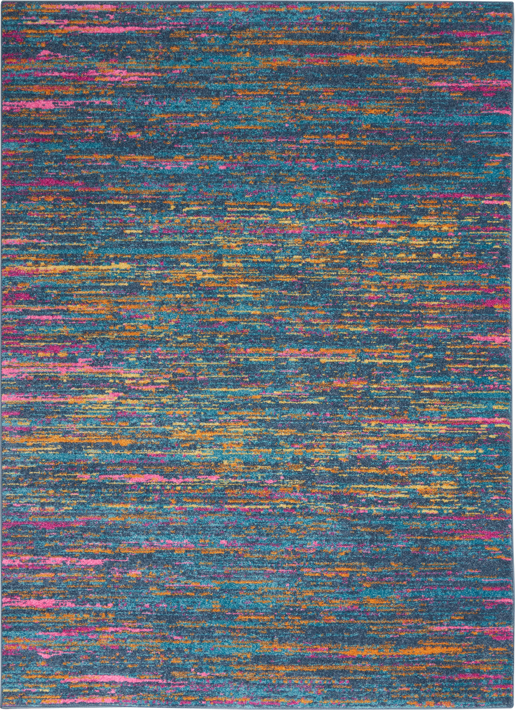 Nourison Passion 4'x6' Blue Multicolor   Area Rug